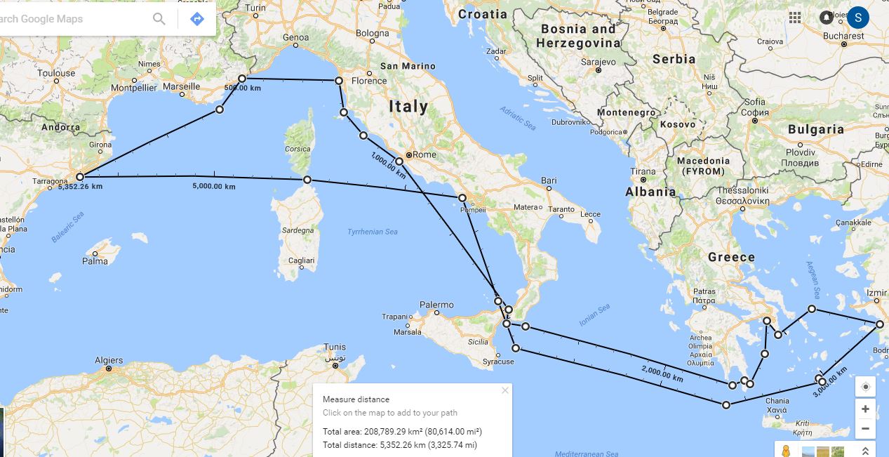 cruise2012-itineraire